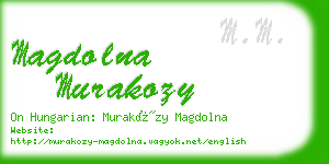 magdolna murakozy business card